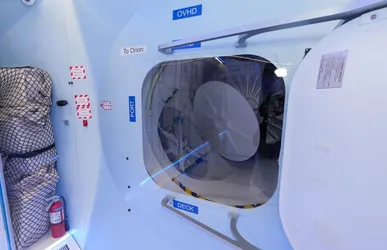 Gateway-Clearance Testing Mockup of Station Airlock Passageway.