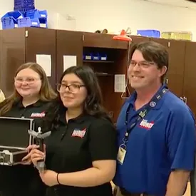Waite High School Students Chosen to Present Cosmic Dust Collector at Johnson Space Center cover